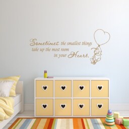 Nursery Wall Decal Smallest Things, Biggest Heart - Baby Room Decor P32 - thumbnail 3
