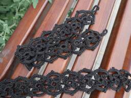 Curtain Tie Backs, Black, White Or Beige, Custom Order Available