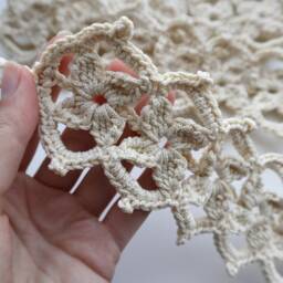 Curtain Tie Backs, Black, White Or Beige, Custom Order Available - thumbnail 3