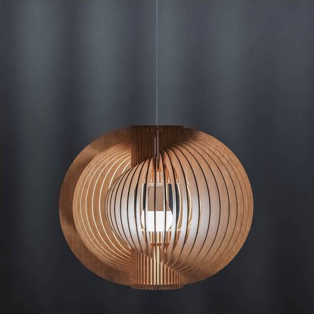 "Birch Plywood Pendant Lamp ""Mystery 350" - image 1