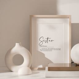 Sister Print, Definition, Prints, Keepsake, Gift, Gifts, Card, Quote, Quotes For Sisters - thumbnail 2
