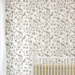 Birds On A Vine Stencil - Large Wall Stencil Easy To Use Wall Stencils For A Quick Room Update Instead Of Wallpaper Or Decals - thumbnail 1