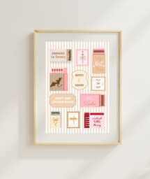 Wing Leader Matchbox Art Print - Dragon Rider Poster Romantasy Stamp Match Box Book Lovers Fantasy Reader - thumbnail 1