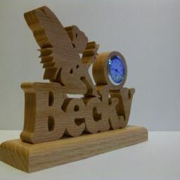 Fantasy Fairy Desk Clock, Customize With Name - thumbnail 2