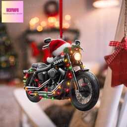 Custom Motorbike Christmas Ornament, Speed Lover Gift