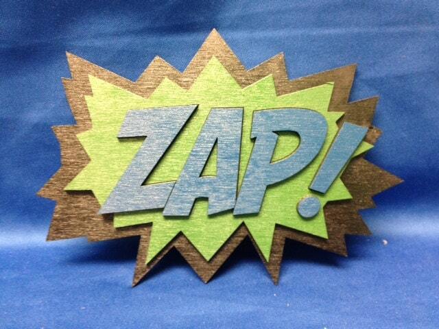 Comic Book Zap Quote Wall Art Plaque - image 1