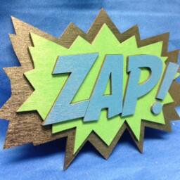Comic Book Zap Quote Wall Art Plaque - thumbnail 2