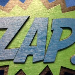 Comic Book Zap Quote Wall Art Plaque - thumbnail 3