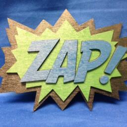 Comic Book Zap Quote Wall Art Plaque - thumbnail 4