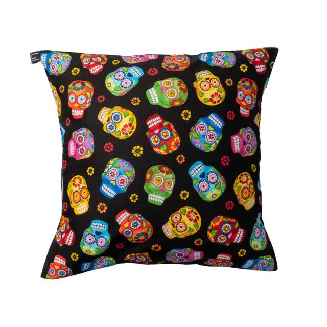 Day Of The Dead Candy/Sugar Skull Cushion Cover Fits 18 - image 1