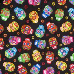 Day Of The Dead Candy/Sugar Skull Cushion Cover Fits 18 - thumbnail 2