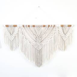 Large Handmade Macrame Wall Hanging 4Ft Boho Wedding Decor - thumbnail 3