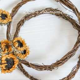 2 Handmade Willow Hoop Wreath Frames Base Rustic Home Decor Easter Holiday Craft Supplies Florist Rings Diy Holiday - thumbnail 1