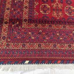 Handwoven Wool Waziri Rug 9.9x6.7 Ft Afghan Persian Design - thumbnail 2