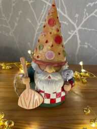 Pizza Gnome 16.5cm H Novelty Ornament