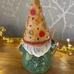 Pizza Gnome 16.5cm H Novelty Ornament - thumbnail 3
