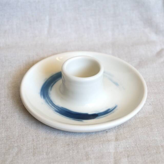 Candle Holder, Candlestick - Porcelain, Hand-Thrown Unique Piece - image 1