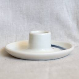 Candle Holder, Candlestick - Porcelain, Hand-Thrown Unique Piece - thumbnail 4