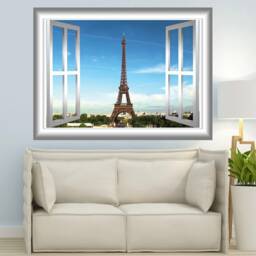 Eiffel Tower Wall Decal Paris Art - Vwaq Gj01