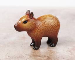 Capybara - Handmade Animal Figurine - thumbnail 1