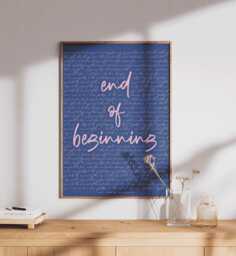 Custom Song Lyrics & Handwritten Quote Poster - Personalised Music Artwork For Birthdays, Weddings, Anniversaries Unique First Dance Gift - thumbnail 1