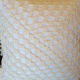 Crochet Tree Of Life Blanket With Heart Pillow Earth Tones - thumbnail 4