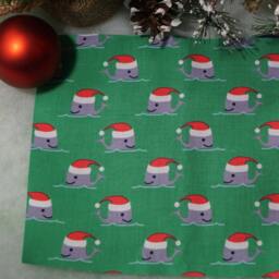 Christmas Tree Skirt - Nautical Lighthouses, Sail Boats, Whales 60 - thumbnail 2