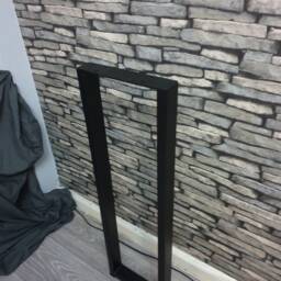88cm Tall 37cm Wide - Set Of 2 Industrial Steel Console Breakfast Bar Table Legs Leg Metal Box Frames - thumbnail 2