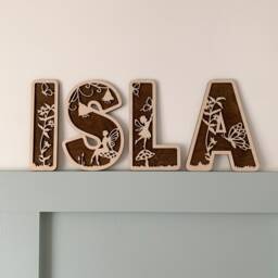 Fairy Letters, Name Sign Wood, Sign, Personalised Name Sign, Custom Decor, Theme Wall Art - thumbnail 3