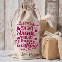 Personalised Bottle Bag, Birthday Humour Wine Bottle 18Th 21st 30Th 40Th 50Th 60Th Birthday, Friend - thumbnail 2