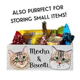 Custom Cat Portrait Planter Personalized Pet Mom, Dad, Mother's Day Gift - thumbnail 2