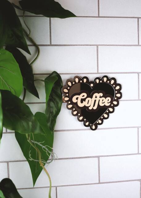 I Heart Coffee Mirror - image 1