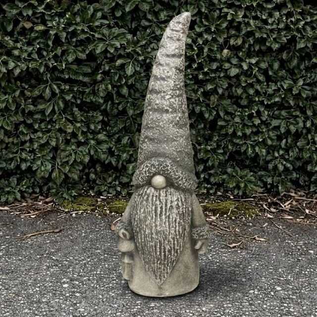 Scandinavian Gnome Sculpture Concrete Statue Outdoor Pixie Figurine Garden & Home Ornament Gnome Lover Gift Yard Art Lawn Decor - image 1