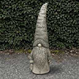 Scandinavian Gnome Sculpture Concrete Statue Outdoor Pixie Figurine Garden & Home Ornament Gnome Lover Gift Yard Art Lawn Decor - thumbnail 1