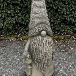 Scandinavian Gnome Sculpture Concrete Statue Outdoor Pixie Figurine Garden & Home Ornament Gnome Lover Gift Yard Art Lawn Decor - thumbnail 2