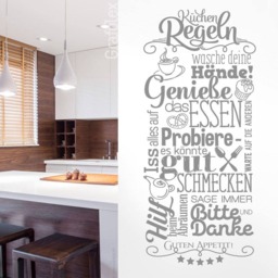 Wall Sticker Kitchen Rules For Dining Room Restaurant Bon Appetit Wall Decoration Ws21K - thumbnail 4