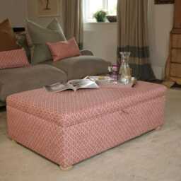 Custom Fabric Storage Ottoman Coffee Table Footstool - Florence - thumbnail 2