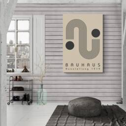 Bauhaus S-Lines Wall Art - Wrapped Frame Canvas Rolled Photo/Poster Print - thumbnail 2