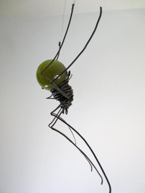 Forest Green Sun Catcher Window Spider Hanging Art, Made To Order - image 1