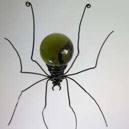 Forest Green Sun Catcher Window Spider Hanging Art, Made To Order - thumbnail 3