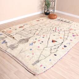 Vintage Boujaad Rug, Authentic Moroccan Rug 6x10 Ft - thumbnail 3