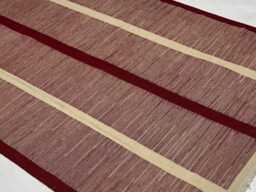 Handwoven Qashqai Kilim Rug Tribal Flat Weave Wool Runner - thumbnail 1