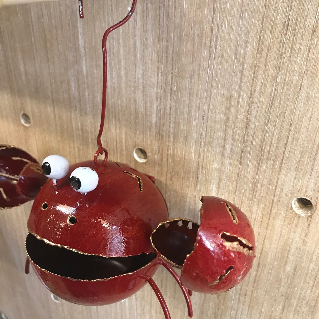 Hand Forged Steel Crab Candle Stick Holder - Local Artist - From a New