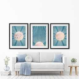 Boho Framed Art Print Trio - thumbnail 4