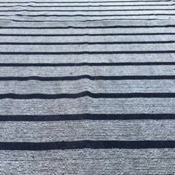 Hand Knotted Modern Kilim Rug Indian Gray Home Decor - 224 cm X 167 cm - thumbnail 3