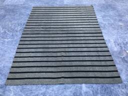 Hand Knotted Modern Kilim Rug Indian Gray Home Decor - 224 cm X 167 cm - thumbnail 1