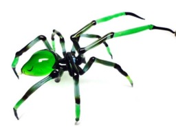 Glass Spider Figurine - Blown Miniature Collection Animal Art - thumbnail 2