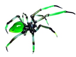 Glass Spider Figurine - Blown Miniature Collection Animal Art - thumbnail 3