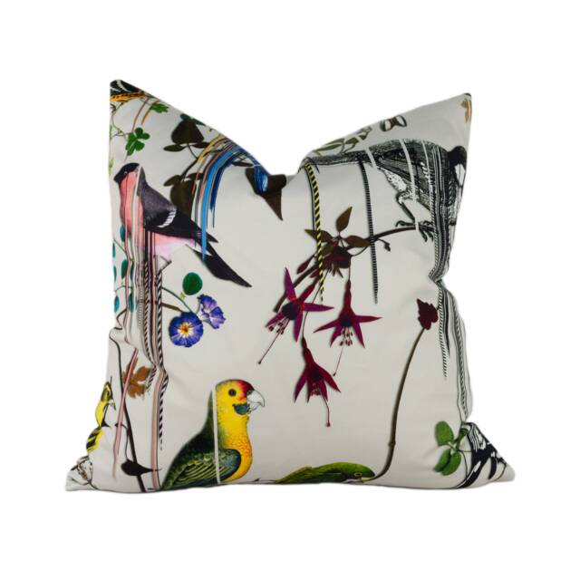 Christian Lacroix For Designers Guild - Birds Sinfonia Jonc Expressive Bird Iconic Designer Botanical Cushion Cover Luxury Pillow - image 1
