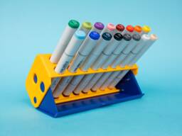 Marker Case/Stand For Olo, Copic Sketch, Crayola Broad Line Or Similar Portable Holder Storage Container 16 Capacity